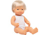 Miniland Dolls - 38cm Caucasian Boy Blonde Boxed