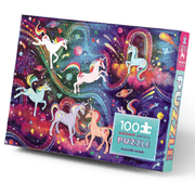 Crocodile Creek - Holographic Puzzle 100 Piece Unicorn Galaxy