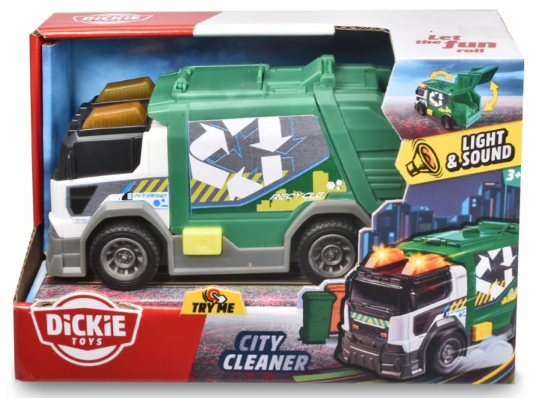 Dickie toys light and sound garbage outlet truck