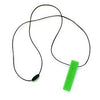 Ark Therapeutic - Chewable Necklace Textured Brick Stick XT-Medium Lime Green