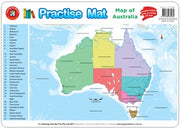 Practise Mat - Map Of Australia
