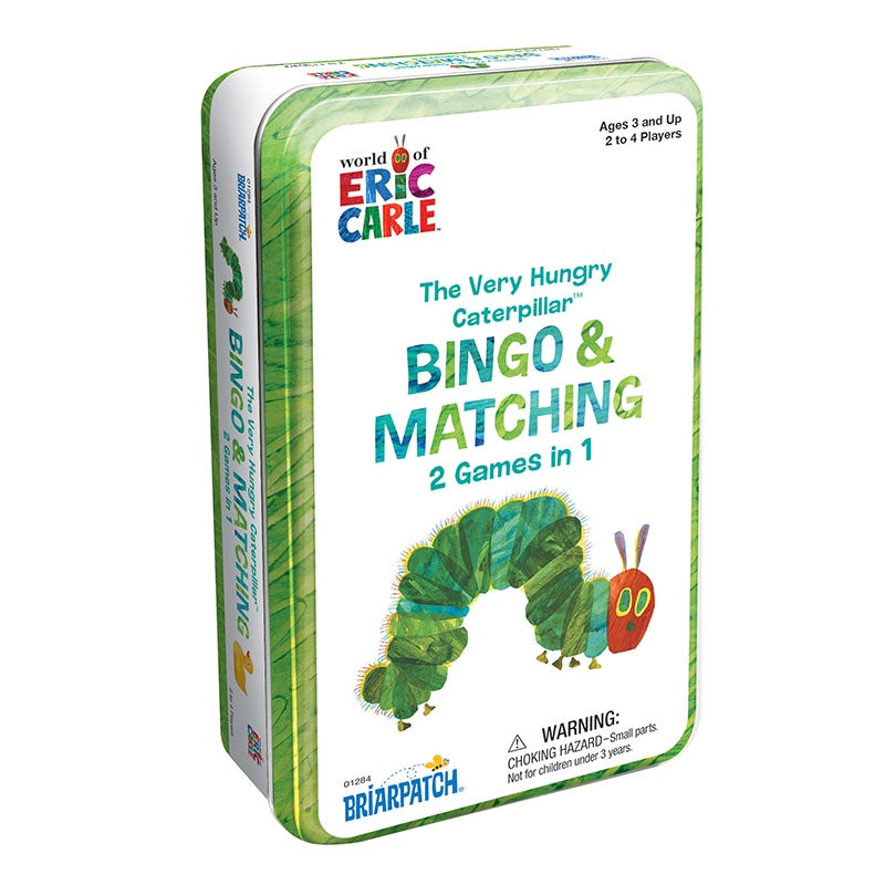 Briarpatch - World of Eric Carle The Very Hungry Caterpillar Bingo & Matching in Tin