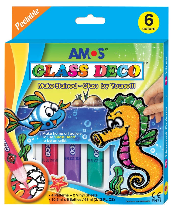 Amos - Glass Deco 6 Colours 10.5ml