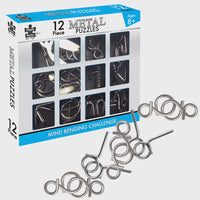 Puzzle Master - Metal Puzzles 12 piece