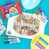 Little Change Creators - Re-Fun-Able Pocket Reusable Colouring Set Celebrate!