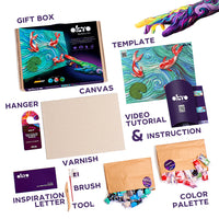 Okto Clay - Sensory Art 3D Creative Painting with Clay Koi Carps