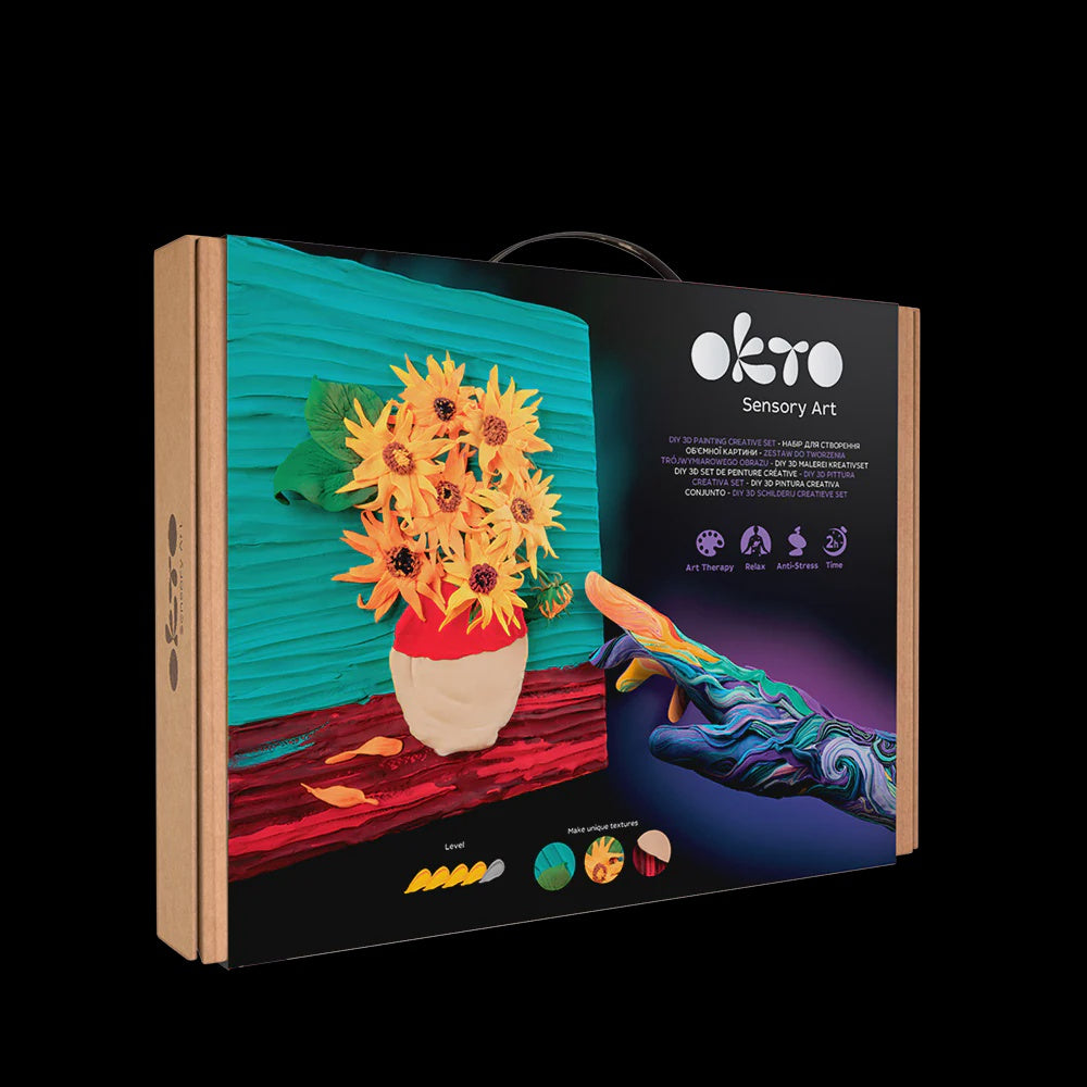 Okto Clay - Sensory Art 3D Creative Painting with Clay Sunflowers