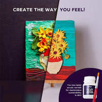 Okto Clay - Sensory Art 3D Creative Painting with Clay Sunflowers