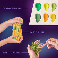 Okto Clay - Sensory Art Wood & Craft 3D Succulents Energy