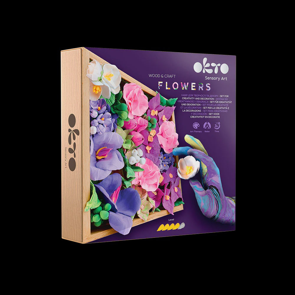 Okto Clay - Sensory Art Wood & Craft 3D Flowers Inspiration