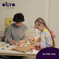 Okto Clay - Sensory Art Wood & Craft 3D Succulents Tenderness