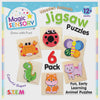 Magic Sensory - Wooden Animals Jigsaw Puzzles 6 pack