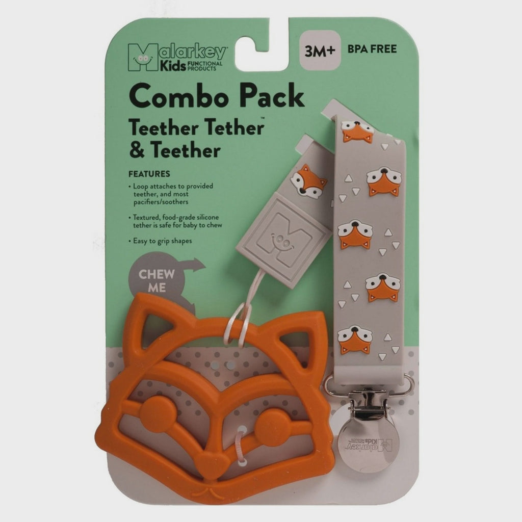Malarkey Kids - Teether Tether Combo Pack Fox