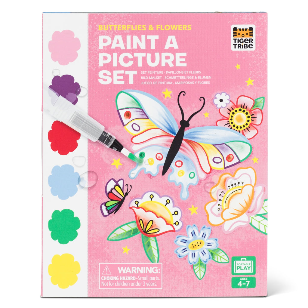 Tiger Tribe - Paint A Picture Set Butterflies & Flowers