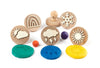 EC - Wooden Dough Stamps Weather 6 piece