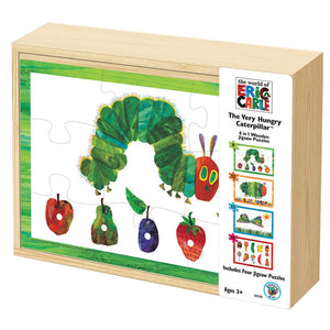 World of Eric Carle - The Very Hungry Caterpillar 4 in 1 Wooden Jigsaw Puzzles