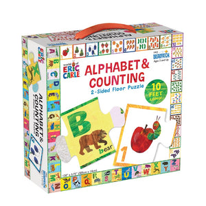 Briarpatch - World of Eric Carle 2-Sided Floor Puzzle Alphabet & Counting