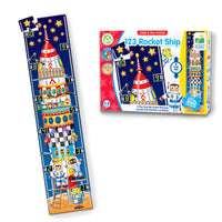 The Learning Journey - Long & Tall Puzzle 123 Rocket Ship