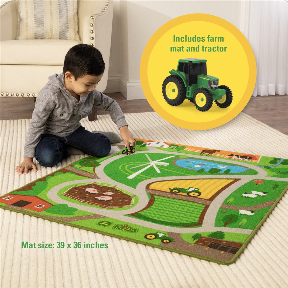 John Deere - Playmat with Mini Vehicle Farm