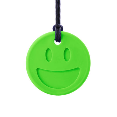 Ark Therapeutic - Chewable Necklace Smiley Face Chewmoji XT-Medium Lime Green