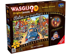 Holdson - Wasgij Puzzle 500XL piece Original #1 Sunday Drivers!