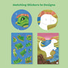Tiger Tribe - Sticker By Numbers Dinosaurs