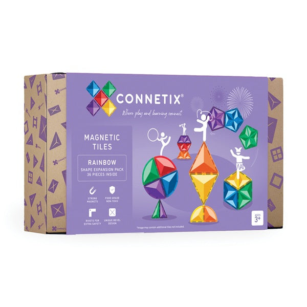 Connetix Tiles - Rainbow Shape Expansion Pack 36 piece