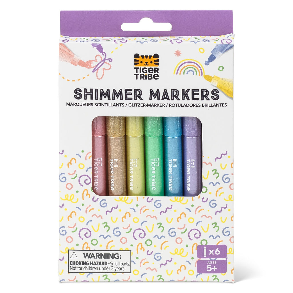 Tiger Tribe - Shimmer Markers 6 piece