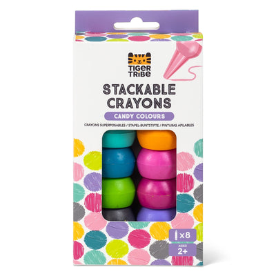 Tiger Tribe - Stackable Crayons 8 piece Candy Colours