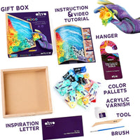 Okto Clay - Sensory Art Wood & Craft 3D Ocean Calm