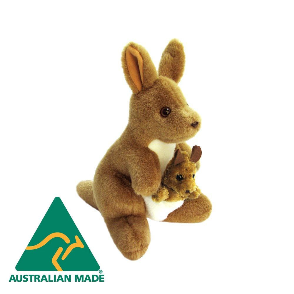 Aussie Bush Toys - Australian Made Kangaroo & Joey | Little Wishes Toys ...