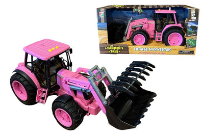 Light and Sound Forage Harvester Tractor Pink