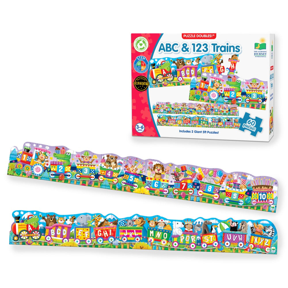 The Learning Journey - Puzzle Doubles! ABC & 123 Trains