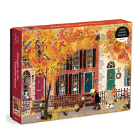 Galison - Puzzle 1000 piece Autumn in the Neighborhood