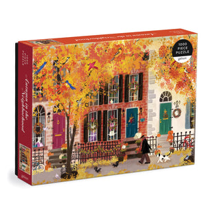 Galison - Puzzle 1000 piece Autumn in the Neighborhood