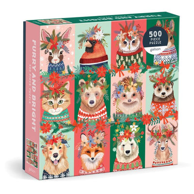 Galison - Puzzle 500 piece Furry & Bright