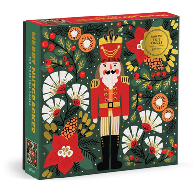 Galison - Foil Puzzle 500 piece Merry Nutcracker