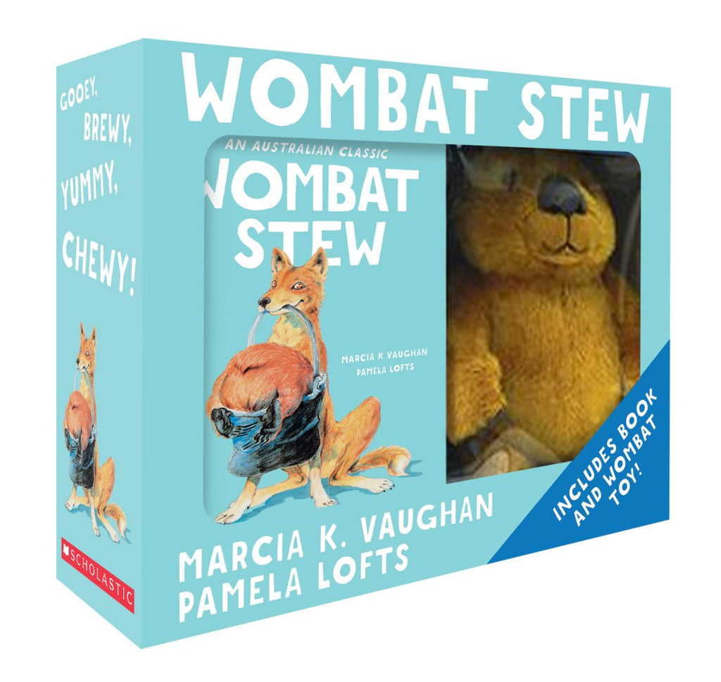Book & Plush Toy Gift Set Wombat Stew