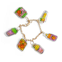 Tiger Tribe - Shrinkorama Charm Bracelet Kawaii Drinks