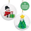 Tiger Tribe - Clay Craft Ornament Kit Snowman & Tree