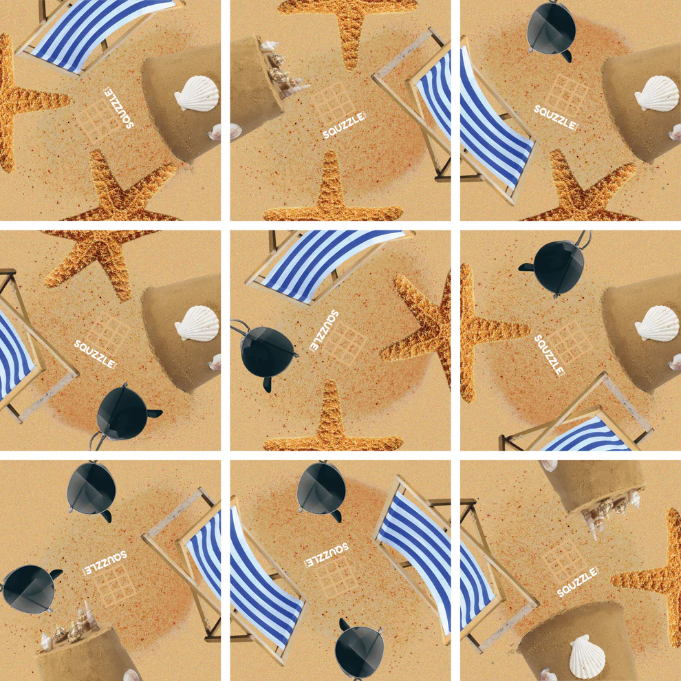 Fun Squared Games - Squzzle 3x3 Puzzle Game Assorted Styles