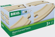 BRIO - Short Curved Tracks 4 piece