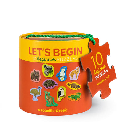 Crocodile Creek - Let's Begin 2 piece Puzzles Aussie Animals