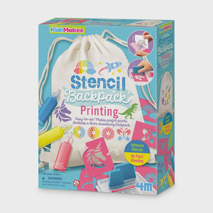 4M - KidzMaker Stencil Backpack Printing