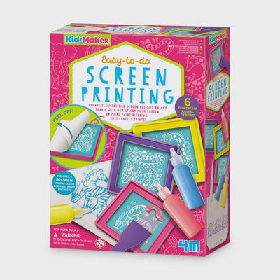 4M - KidzMaker Easy-to-Do Screen Printing