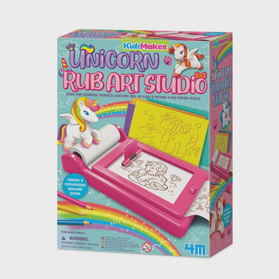 4M - KidzMaker Unicorn Rub Art Studio