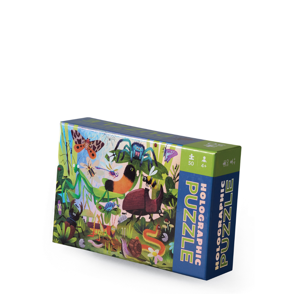 Crocodile Creek - Holographic Puzzle 50 piece Backyard Bugs