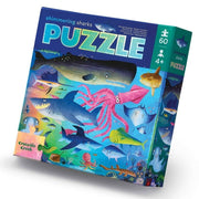 Crocodile Creek - Foil Puzzle 60 piece Shimmering Shark