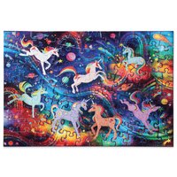 Crocodile Creek - Holographic Puzzle 100 piece Unicorn Galaxy