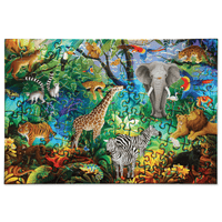 Crocodile Creek - Holographic Puzzle 100 Piece Jungle Paradise